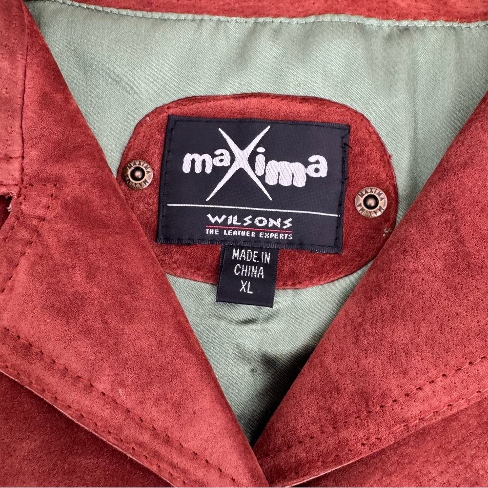 Vintage Maxima Wilsons Women’s XL Suede Leather Jacket Belted - Picture 3 of 11